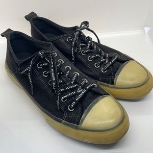 All Saints | Shoes | Allsaints Rigg Sneaker Shoes Oxford Khakigreen Canvas  Size 7 M Mens Euc | Poshmark